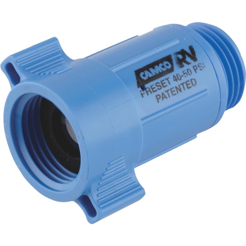 Camco 3/4 In. 40 – 50 psi Durable ABS Plastic RV Water Regulator