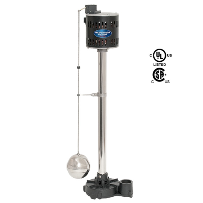 Superior Pump 1/3 HP Pedestal Sump