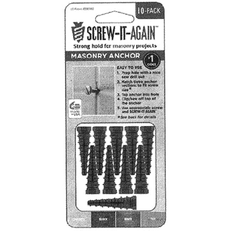 SIA-10PK-M MASONRY ANCHOR 2 IN BLACK 10PK
