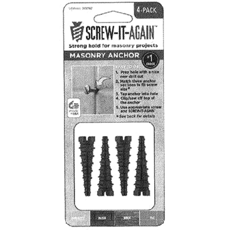 SIA-4PK-M MASONRY ANCHOR 2 IN BLACK 4PK