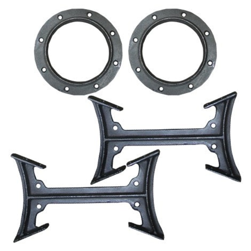 US Stove BKAD500 Cast Iron Double Barrel Camp Stove Adapter Kit