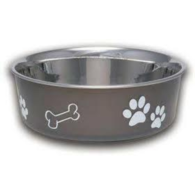 Loving Pets Bella Bowl – Stainless Steel Dog Bowl Espresso