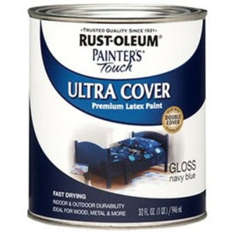 Painter’s Touch Ultra Cover Latex Paint, Navy Blue, Qt.