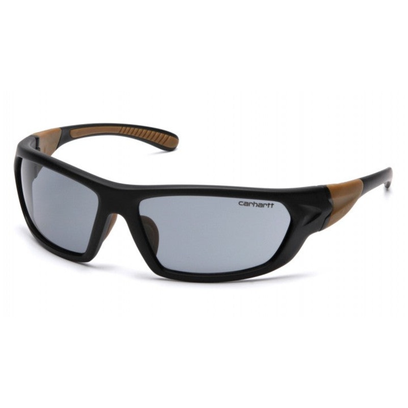 Pyramex Carharrt Carbondale Gray Lens with Black/Tan Frame (capture clam)