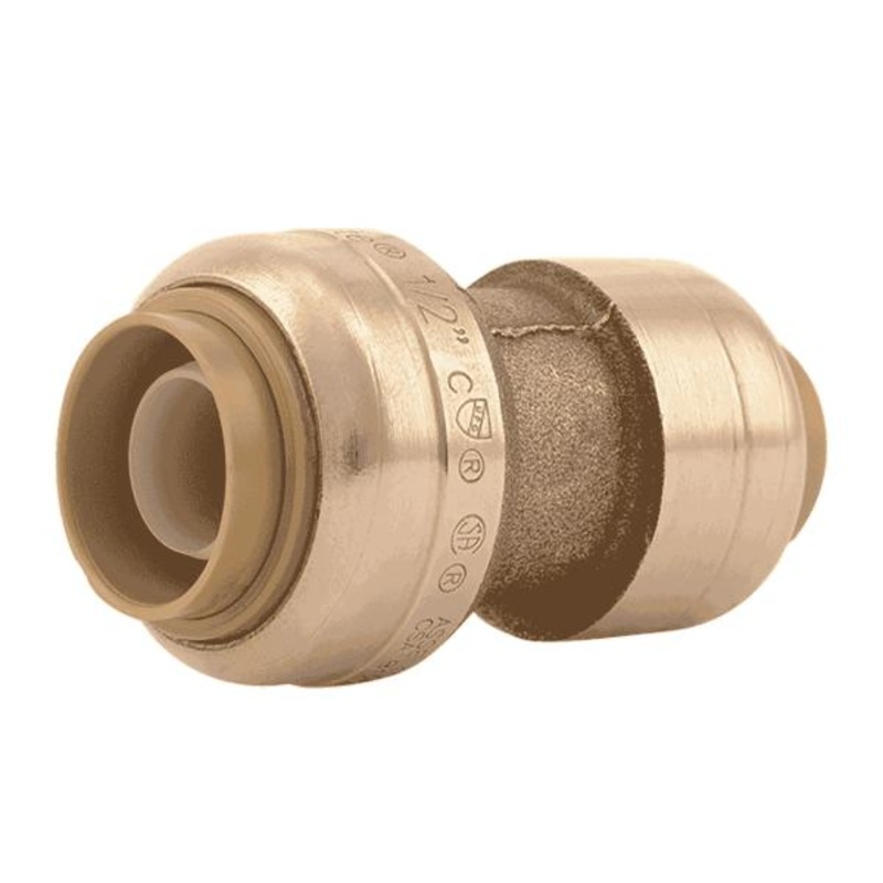 Sharkbite Brass Push Reducing Coupling 3/8 in. (1/2 in. OD) x 1/2 in.