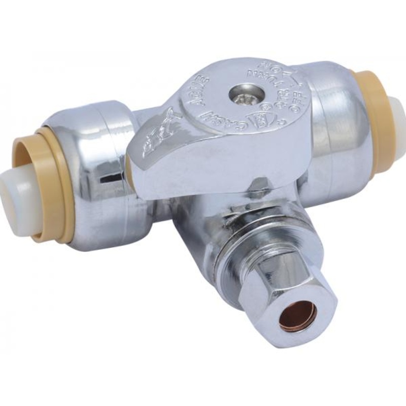 Sharkbite  Tee Stop 1/2 in. x 1/2 in. x 1/4 in.