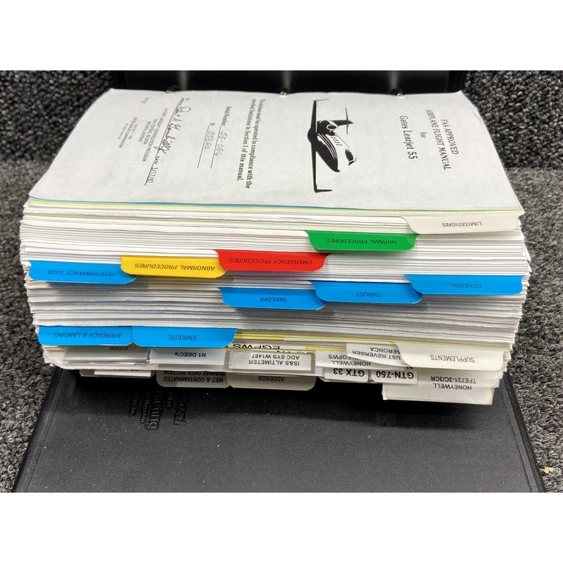 FM-103 Lear Jet 55 Airplane Flight Manual (Copyright: 1983)