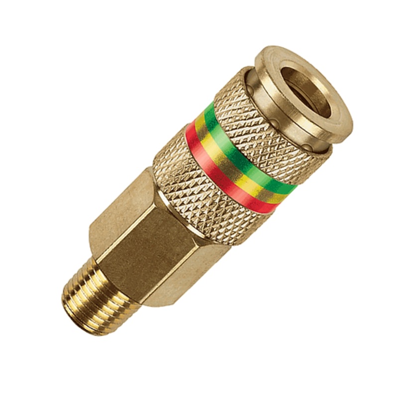 Tru-flate  1/4 I/M/T/A x 1/4 MNPT Brass Combo Coupler