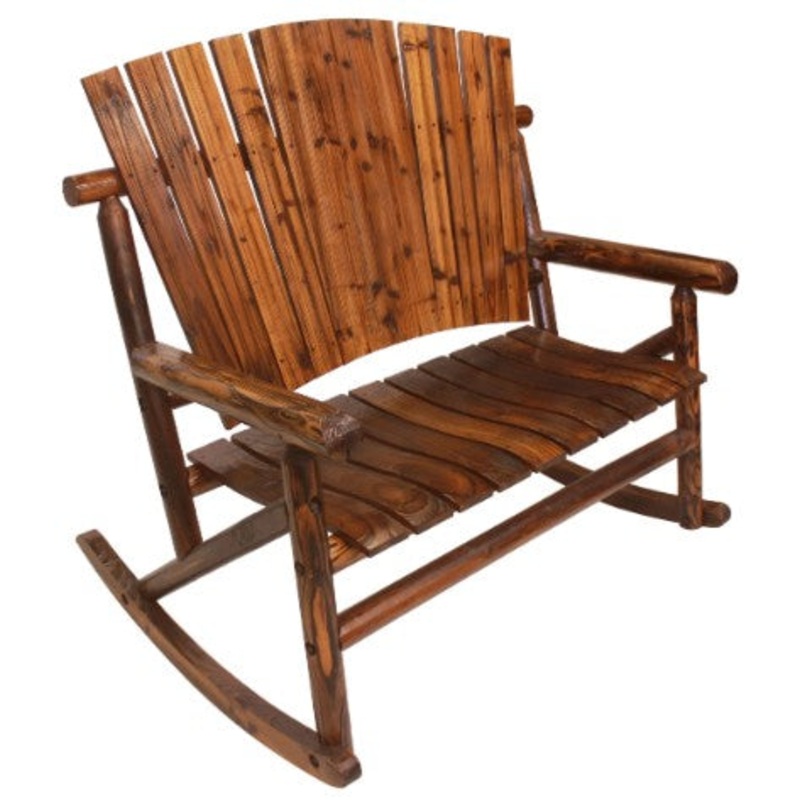 Leigh Country Char-Log Double Rocker Chair