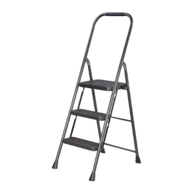 Simple Spaces Folding Type 2 Step Stool 3 Steps 225 Lb Steel
