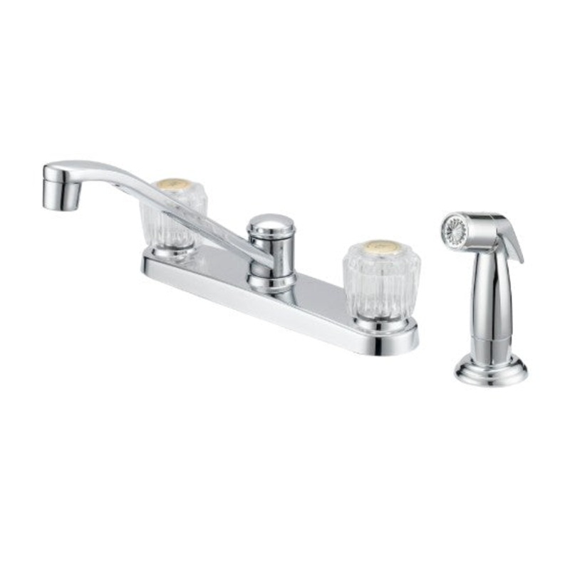 Boston Harbor Kitchen Faucet 2-Handle 4-Faucet Hole Chrome