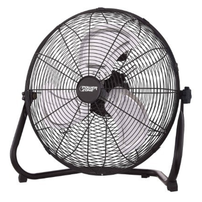 Power Zone LF-20 Floor Fan 3-Blade 3-Speed 360 deg Rotating