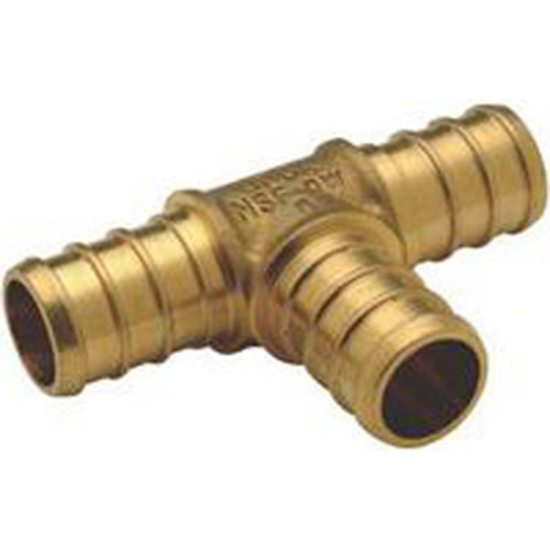 BRASS T 1/2 IN 10PK