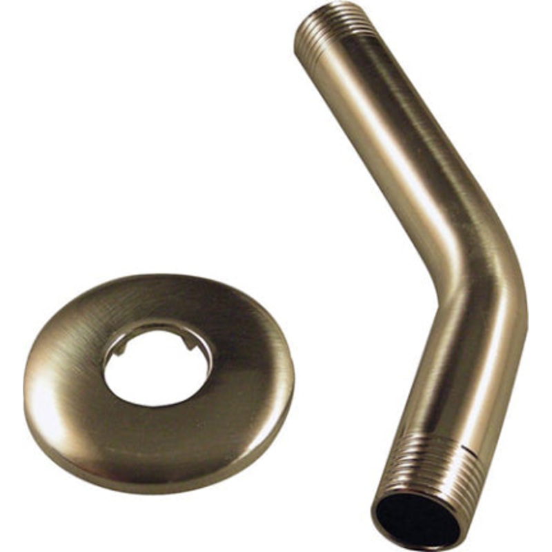 SHOWER ARM W/ FLANGE 6 IN NICKEL