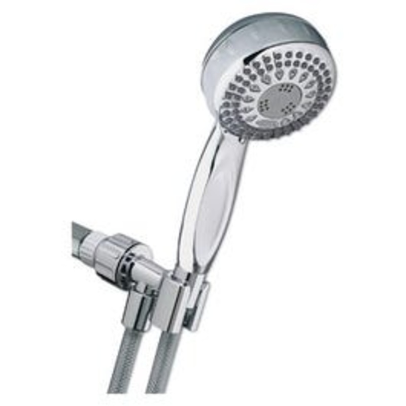 PowerSpray Showerhead, Handheld, 5 Settings, Chrome
