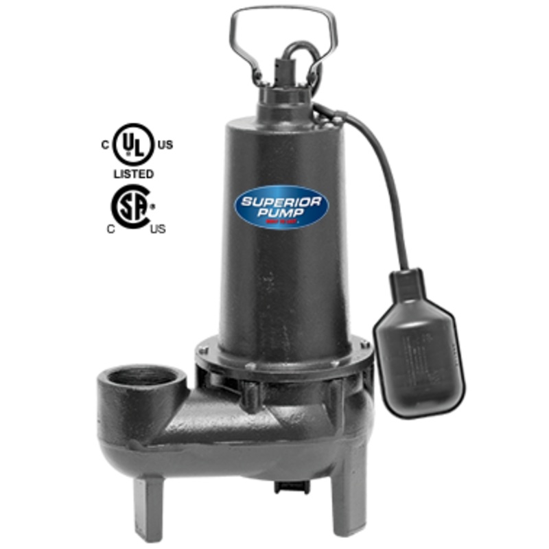 Superior Pump 1/2 HP Cast Iron Sewage Pump