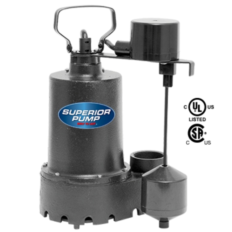 Superior Pump  1/3 HP Submersible Cast Iron Sump Pump