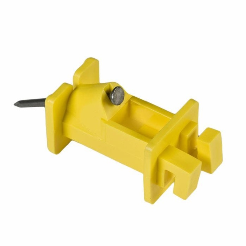 Zareba Yellow Wood Post Insulator – 1-Pack