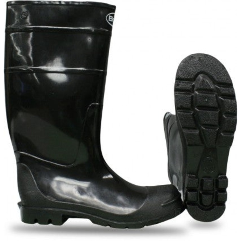 Boss Pvc Overthesock Knee Boot Black