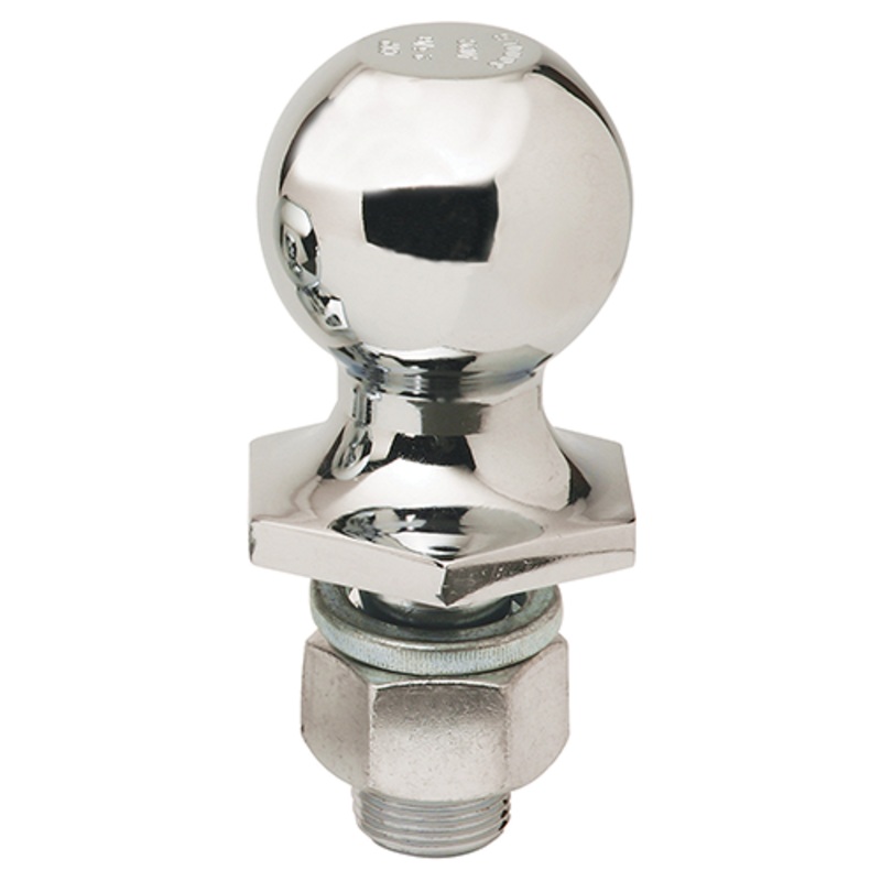 Reese Towpower Interlock Trailer Hitch Ball, 2-5/16 in. Diameter, 6,000 lbs. Capacity, 1 in. Shank Dia, 2 in. Shank Length, Chrome