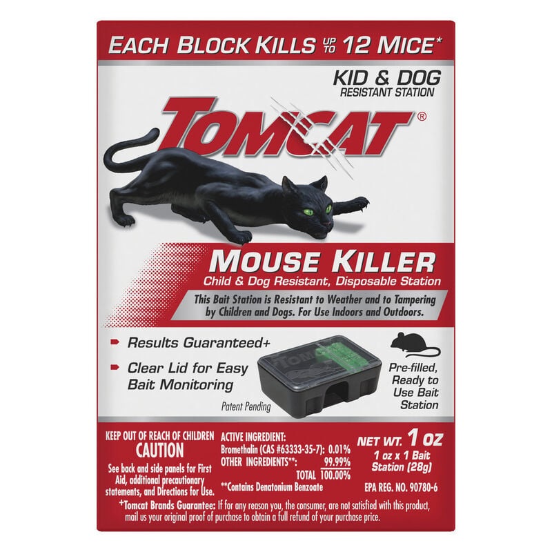 Tomcat Mouse Killer Child and Dog Resistant, Disposable Station