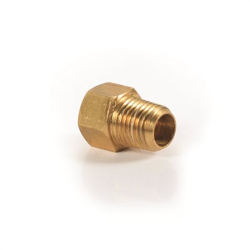 Camco Low Pressure Fitting – 1/4 Male NPT x 1/4 Female Inverted Flare, Clam