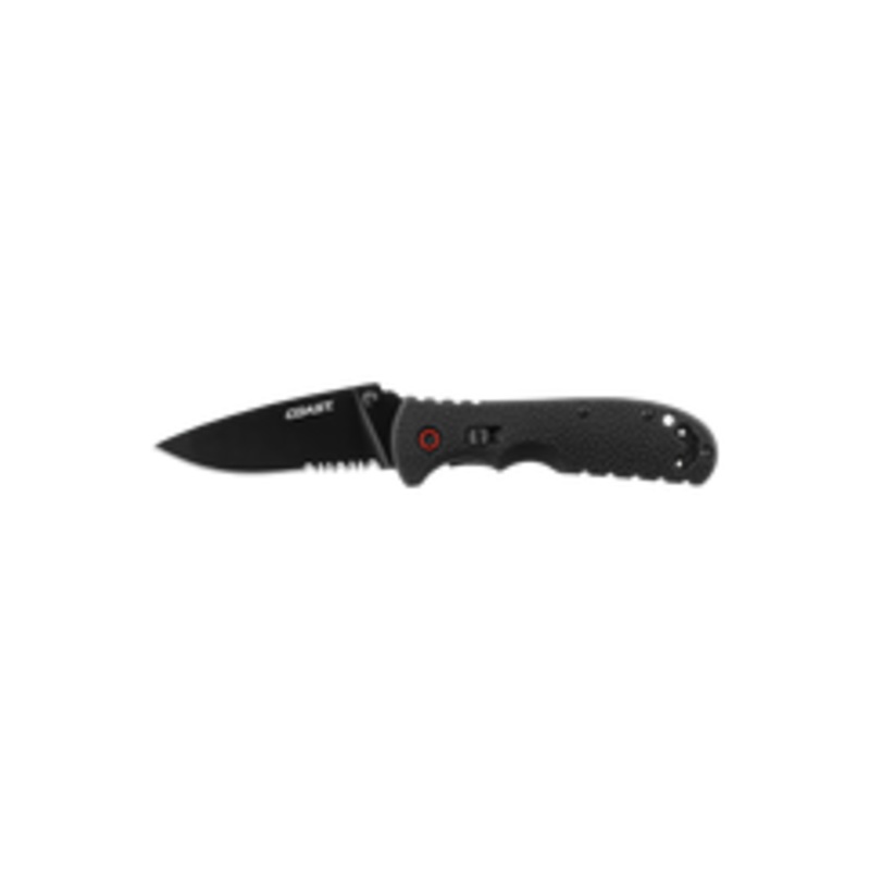 Coast Assist Max Lock Folding Knife, Stainless Steel, Nylon Handle, 7-1/8
