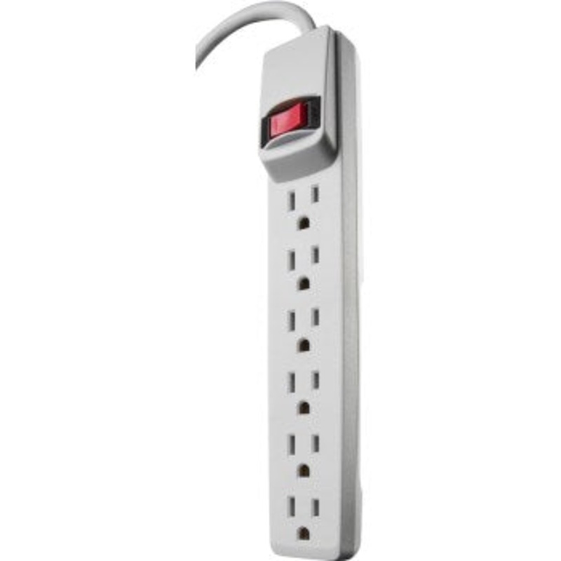 Coleman Cable 41367 Woods Brand Six Outlet Powerstrip