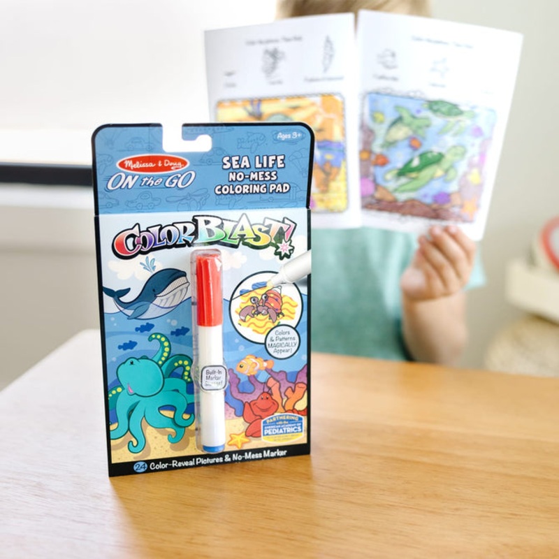 Melissa & Doug On the Go ColorBlast No-Mess Coloring Pad – Sea Life