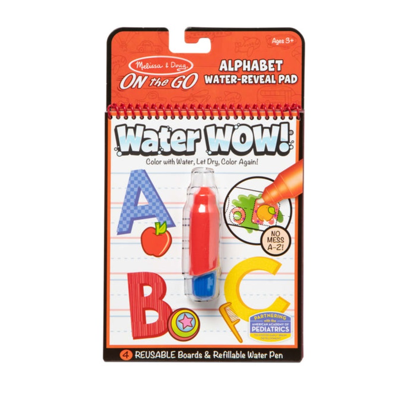 Melissa & Doug Water Wow! Alphabet – On the Go Travel Activity