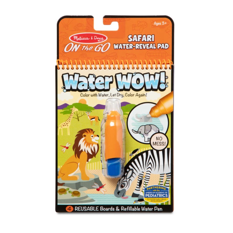 Melissa & Doug Water Wow! – Safari Water Reveal Pad – ON the GO Travel Activity