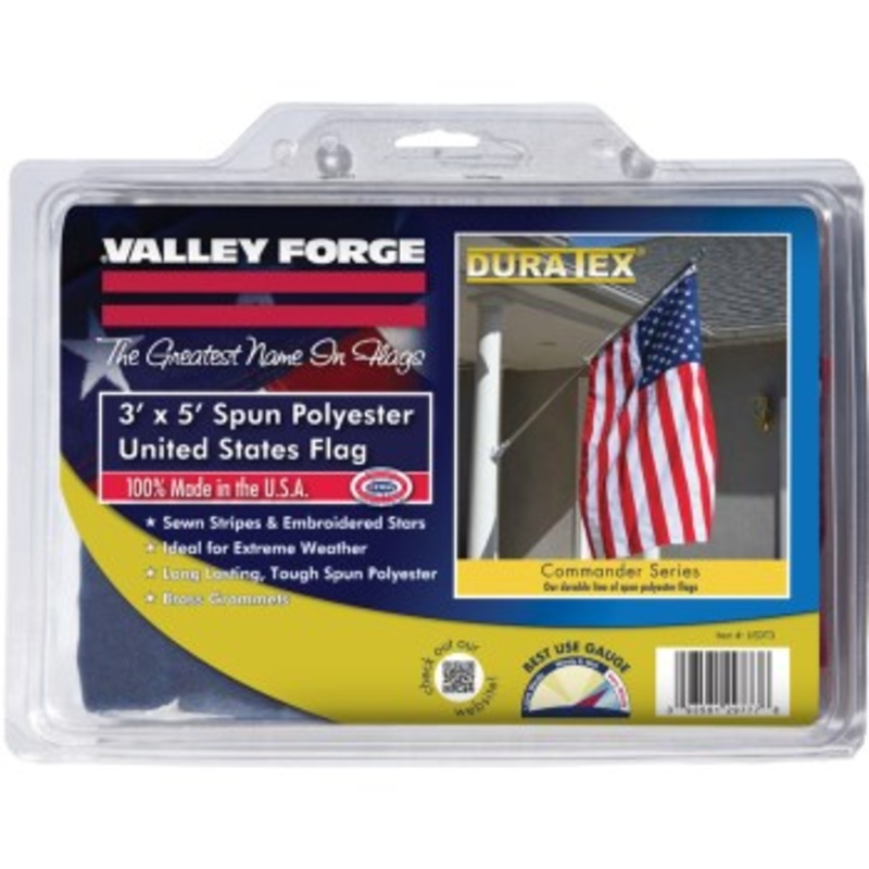 Valley Forge Flag Co USDT3 3×5 Polyester Us Flag