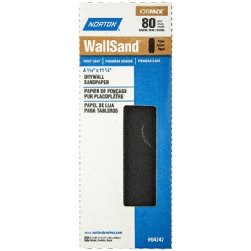 Norton 076607047472 04747 4×11 80d Sandpaper