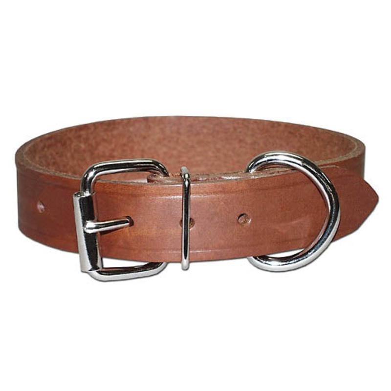 Leather Brothers Regular Bully Leather Dog Collar
