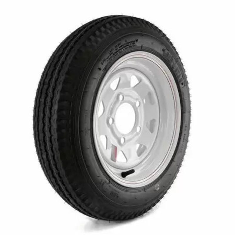 Martin Wheel 480-12 Load Range C 5-Hole Custom Spoke Trailer Tire and Wheel Assembly