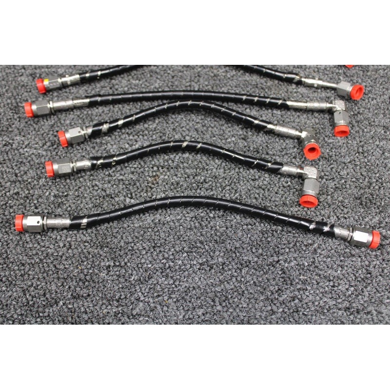 Piper PA46-350P Toe Brake Line Hose Assembly Set of 8