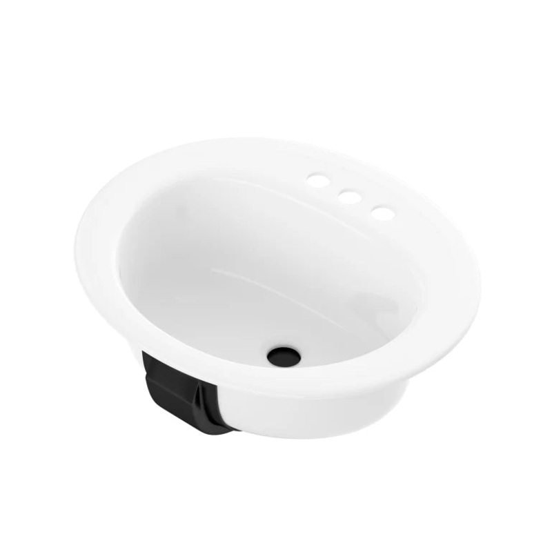 Bootz Azalea Porcelain Enamel Studmount Sink in White