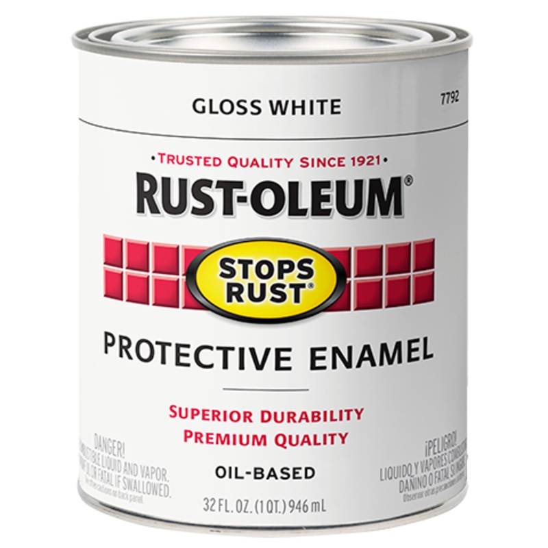 Rust-Oleum Protective Enamel Brush-On Paint Gloss White