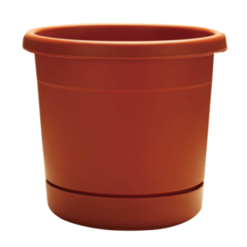 Southern Patio Dynamic Design 12 Rolled Rim Planter, Terracotta