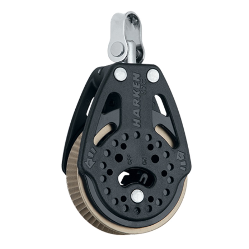 Harken 57 mm Ratchet Carbo Air Block  Swivel, 1.5x Grip