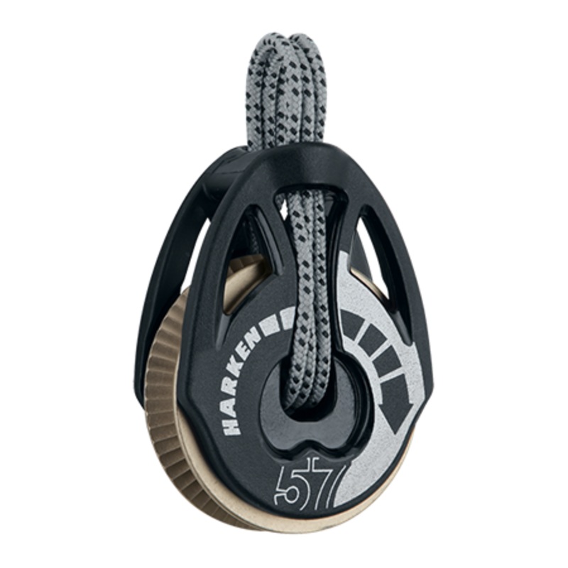 Harken 57 mm T2 Soft-Attach Ratchamatic Carbo Air Block  1.5x Grip