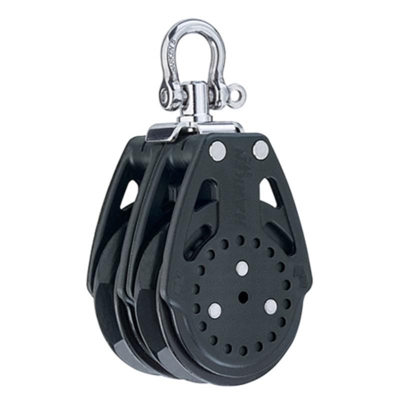 Harken 57 mm Double Ratchamatic Carbo Air Block  Swivel