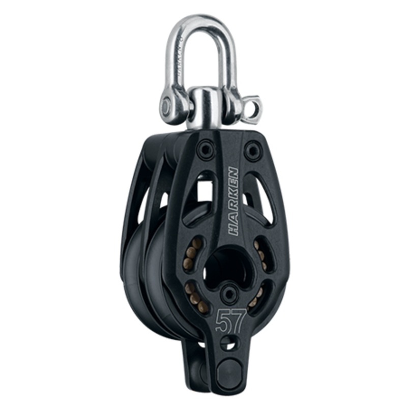 Harken 57mm HL Double Block w/Becket