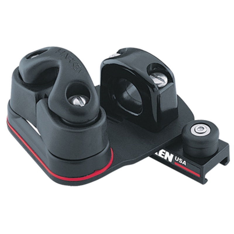 Harken 16 mm Dinghy Pinstop Jib Lead Car  Swivel, Cam Cleat, Starboard
