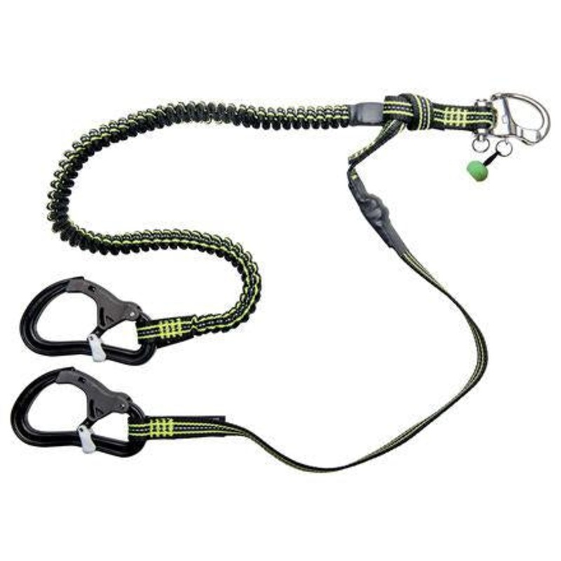 Elast.Orc Tether/1 Snap Shac.-2 D.Action Safety Hook-L. 1 M