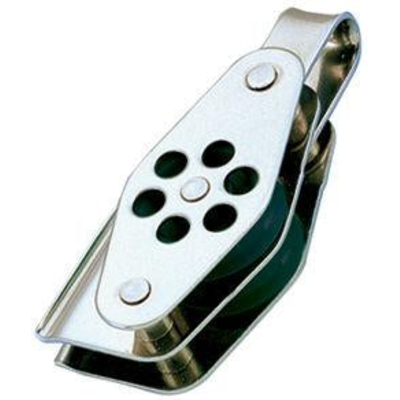S.S.Block Dia 24 – Double /V.Cleat, Becket, Shackle
