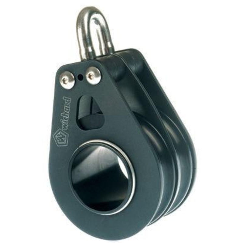 Roller Block Dia.50 Aludouble Fixed Eye