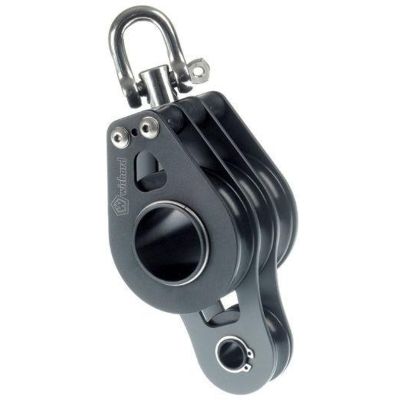 Roller Block Dia.65 Alu-Fiddleswivel Head-Triple Sheave