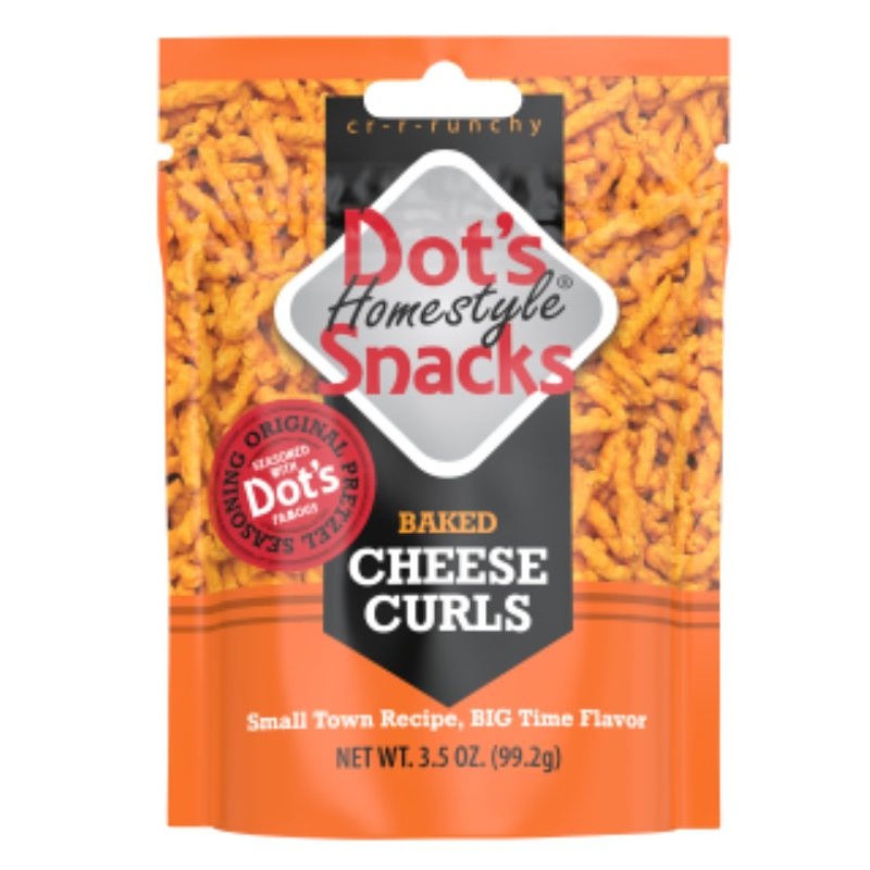 Dot’s Homestyle Pretzels 6003 Curl Pretzel, Cheese Flavor, 3.5 oz