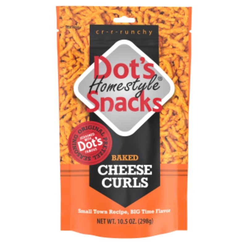 Dot’s Homestyle Pretzels 6006 Curl Pretzel, Cheese Flavor, 10 oz
